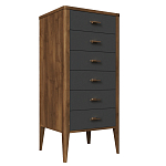 Комод из массива бука с 6-ю ящиками Tasteful Furniture варинант исполнения - 1 | Loft Concept в Екатеринбурге