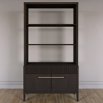 Стеллаж Primo с ящиками Темный орех варинант исполнения - 1 | Loft Concept в Екатеринбурге