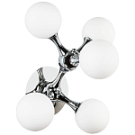 Бра с 5-ю плафонами из стеклянных шаров Pearls Suspension Chrome Wall Lamp варинант исполнения - 1 | Loft Concept в Екатеринбурге