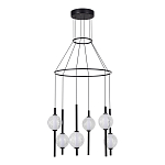 Люстра светодиодная с 6-ю сферическими стеклянными плафонами Splatter варинант исполнения - 3 | Loft Concept в Екатеринбурге