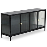 Сервант четырехдверный с рифленым стеклом The Keeper варинант исполнения - 1 | Loft Concept в Екатеринбурге