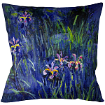 Подушка декоративная Ирисы Impressionism in Art варинант исполнения - 1 | Loft Concept в Екатеринбурге