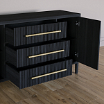 Буфет Primo с тремя ящиками и двумя фасадами Черный дуб варинант исполнения - 4 | Loft Concept в Екатеринбурге