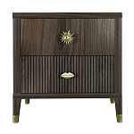 Тумба прикроватная с двумя ящиками Elsa Dreams Walnut варинант исполнения - 5 | Loft Concept в Екатеринбурге