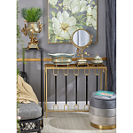 Зеркало с бронзовой подставкой в виде дерева и фарфоровыми птичками на голубом основании Eden Garden варинант исполнения - 3 | Loft Concept в Екатеринбурге