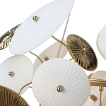 Люстра с белыми и золотистыми цветами Dahlia Flowers Lamp варинант исполнения - 7 | Loft Concept в Екатеринбурге