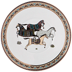 Чайный сервиз из фарфора с изображением лошадей на 6 персон 15 предметов Porcelain Horse Set  варинант исполнения - 6 | Loft Concept в Екатеринбурге