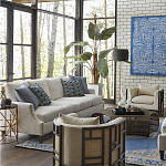 Приставной стол с металлическим золотым  основанием и чёрной столешницей Paradigm варинант исполнения - 2 | Loft Concept в Екатеринбурге