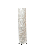 Торшер из перламутра на металлическом каркасе Indonesian Cylinder варинант исполнения - 4 | Loft Concept в Екатеринбурге