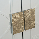 Шкаф бежевый двухдверный с полками и штангой Eccentricity варинант исполнения - 3 | Loft Concept в Екатеринбурге