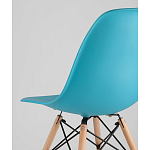 Пластиковый стул на ножках из массива бука Eames Torquoise варинант исполнения - 3 | Loft Concept в Екатеринбурге