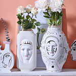 Ваза с золотисто-белыми фрагментами Faces of Imagination варинант исполнения - 3 | Loft Concept в Екатеринбурге