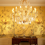 Обои ручная роспись Badminton Deep Rich Gold gilded paper варинант исполнения - 4 | Loft Concept в Екатеринбурге