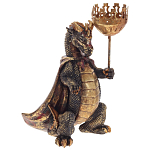 Подсвечник в виде дракона Dragon candlestick Green Gold Brown L or R варинант исполнения - 8 | Loft Concept в Екатеринбурге