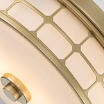 Потолочный светильник для ванных комнат цвета латунь в виде металлической клетки с геометрическими узорами Quoizel варинант исполнения - 4 | Loft Concept в Екатеринбурге