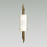 Бра с цилиндрическим белым плафоном на бронзовом основании с вертикальным декором из металлических трубок Sohne варинант исполнения - 2 | Loft Concept в Екатеринбурге