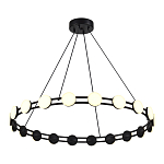 Люстра кольцевая с круглыми светодиодными источниками света Maxine Light варинант исполнения - 4 | Loft Concept в Екатеринбурге