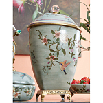 Ваза с крышкой и цветочным узором Genuine Chinese Classics варинант исполнения - 5 | Loft Concept в Екатеринбурге