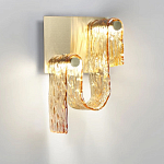 Бра волнистой формы из фактурного стекла Wave варинант исполнения - 6 | Loft Concept в Екатеринбурге