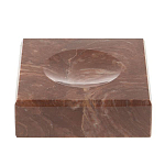 Подставка под шар квадратная из натурального камня Лемезит Natural Stone Sphere Stands варинант исполнения - 1 | Loft Concept в Екатеринбурге