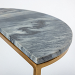 Кофейный столик с подстольем из металла Halves варинант исполнения - 2 | Loft Concept в Екатеринбурге