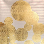 Обои ручная роспись в стиле Арт-деко Namban Colourway SC-289 on gold gilded paper варинант исполнения - 2 | Loft Concept в Екатеринбурге