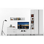 Полка навесная белая открытая Strict Lines  варинант исполнения - 6 | Loft Concept в Екатеринбурге