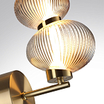 Бра с 2-мя рифлеными стеклянными шарами Marcelh Light варинант исполнения - 8 | Loft Concept в Екатеринбурге