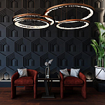 Гипсовая 3D Панель HEXAGON TEMPLE варинант исполнения - 1 | Loft Concept в Екатеринбурге