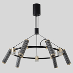 Люстра круглая с 9-ю цилиндрическими плафонами на магнитном креплении Bronze Concert варинант исполнения - 2 | Loft Concept в Екатеринбурге