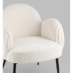 Полукресло Wave Stripes букле белый варинант исполнения - 2 | Loft Concept в Екатеринбурге