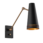 Бра черного цвета с конусным металлическим плафоном Alora варинант исполнения - 1 | Loft Concept в Екатеринбурге