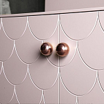 Дизайнерский комод розовый с фактурным фасадом Tiles варинант исполнения - 2 | Loft Concept в Екатеринбурге