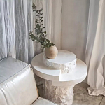 Дизайнерский журнальный стол цилиндрической формы фактурный Mylepen варинант исполнения - 3 | Loft Concept в Екатеринбурге