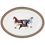 Сервиз обеденный из фарфора с изображением лошадей на 6 персон 23 предмета Porcelain Horse Set  варинант исполнения - 4 | Loft Concept в Екатеринбурге