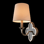 Бра с белым текстильным абажуром и фигурным основанием с зеркальной вставкой Vitorino варинант исполнения - 21 | Loft Concept в Екатеринбурге