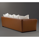 Элитарный современный диван Birmingham с кожаной спинкой варинант исполнения - 2 | Loft Concept в Екатеринбурге