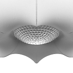 Подвесной светильник с белым фигурным абажуром и мягкими волнистыми краями Cloud Motion  варинант исполнения - 6 | Loft Concept в Екатеринбурге