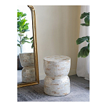 Приставной столик с мозаичным рисунком из раковин устриц Bone Inlay варинант исполнения - 5 | Loft Concept в Екатеринбурге