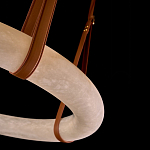 Люстра в форме обруча из натурального камня Minerals of Light варинант исполнения - 3 | Loft Concept в Екатеринбурге