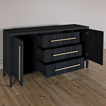 Буфет Primo с тремя ящиками и двумя фасадами Черный дуб варинант исполнения - 6 | Loft Concept в Екатеринбурге