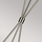 Торшер на трех тонких перекрещенных ножках с белым конусным абажуром из льна Feiss варинант исполнения - 7 | Loft Concept в Екатеринбурге