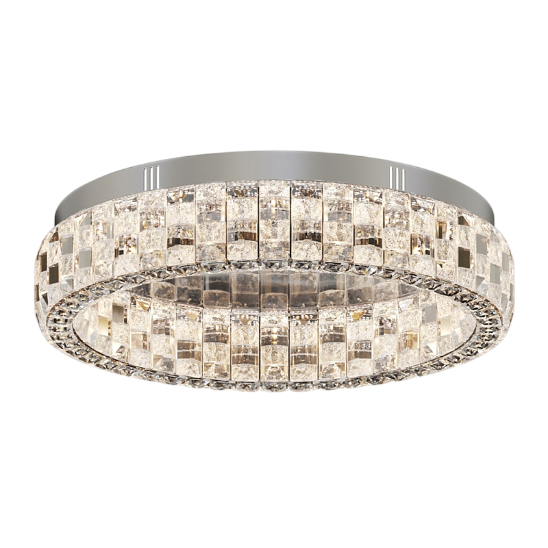 Потолочный светильник Castello 3000К 24Вт Хром Прозрачный в Екатеринбурге | Loft Concept 