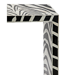 Консоль Дизайнерская Kenya Console ZEBRA Bone Inlay black варинант исполнения - 2 | Loft Concept в Екатеринбурге