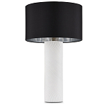 Настольная лампа с белым фактурным корпусом и черным абажуром Twisted варинант исполнения - 4 | Loft Concept в Екатеринбурге