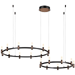 Люстра подвесная с цилиндрическими плафонами на двух круглых подвесах  Arnaut Light варинант исполнения - 4 | Loft Concept в Екатеринбурге