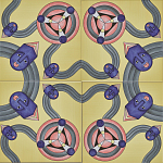 Плитка дизайнерская с узором Дива варинант исполнения - 2 | Loft Concept в Екатеринбурге