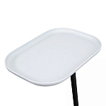 Столик приставной с прямоугольной серой столешницей Steel Stable Table варинант исполнения - 4 | Loft Concept в Екатеринбурге