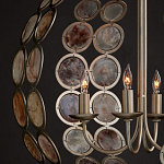 Люстра в форме шара с декором из круглых декоративных элементов Bright Shell Discs варинант исполнения - 4 | Loft Concept в Екатеринбурге