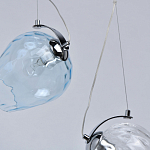 Люстра линейная с 5-ю разноцветными стеклянными плафонами Kaleido варинант исполнения - 8 | Loft Concept в Екатеринбурге